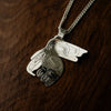 Sterling Silver Eagle Pendant by Haida Artist, Garner Moody