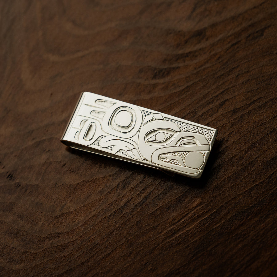 Sterling Silver Raven Stealing the Light Money Clip