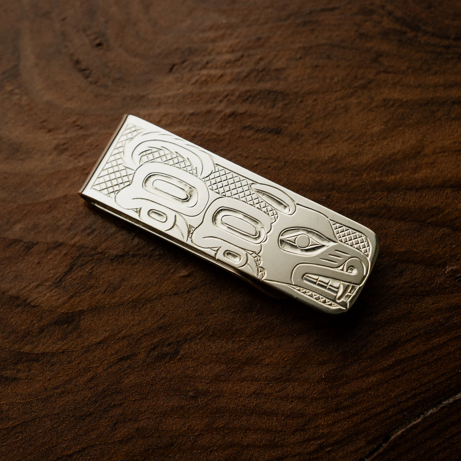Sterling Silver Wolf Money Clip