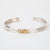 14k Gold with Sterling Silver Eagle Bracelet by Agnes Seaweed Wisden ('Namgis)