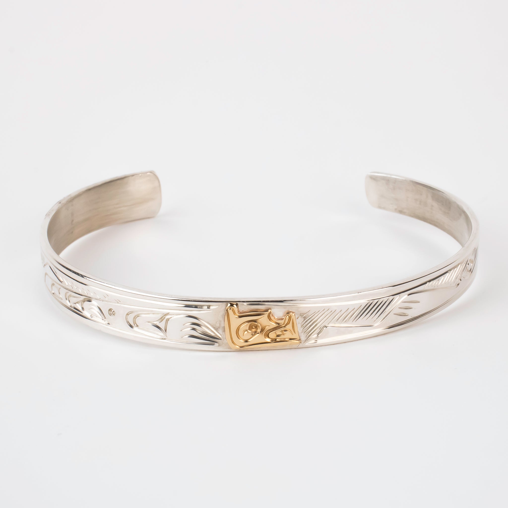 Haida Sterling Silver Hand-Carved Bracelets | Crystal Cabin