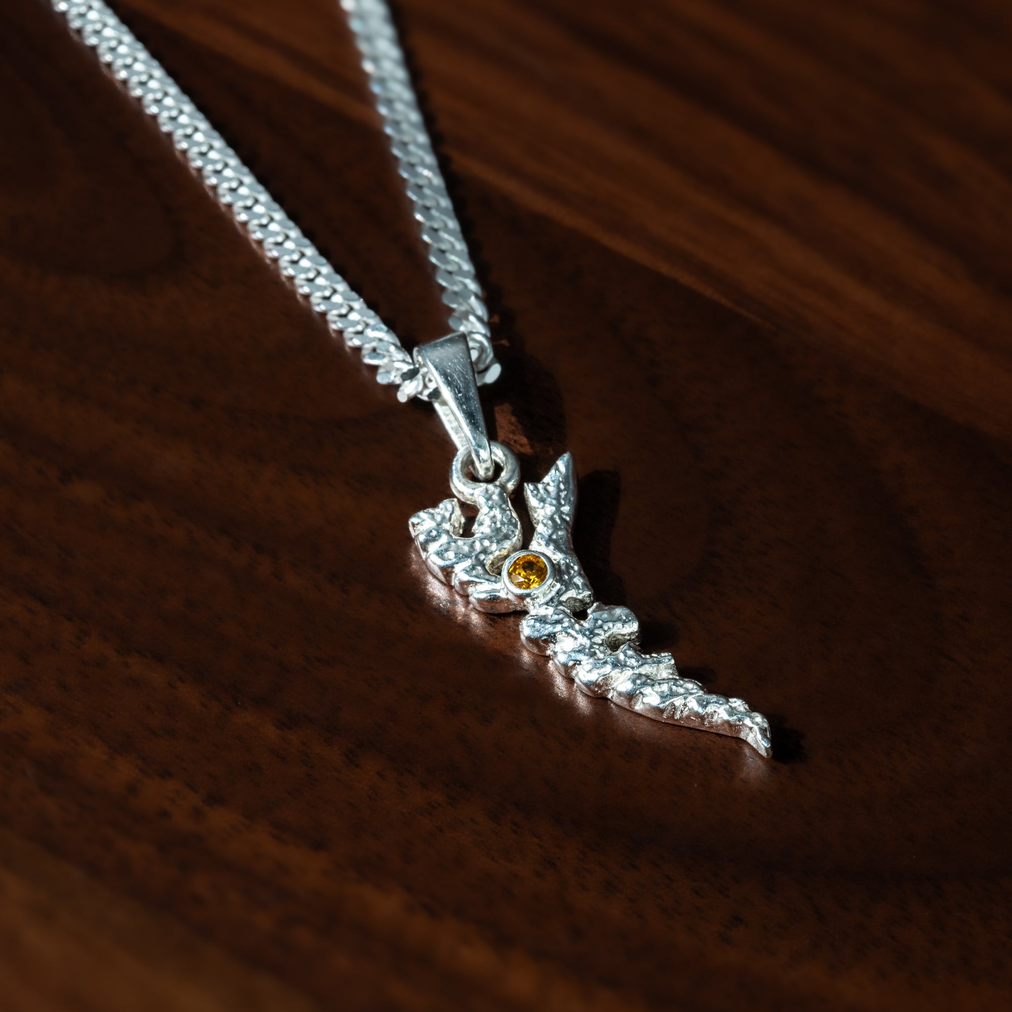 Haida Gwaii Pendant | Sterling Silver with Assorted Gemstones