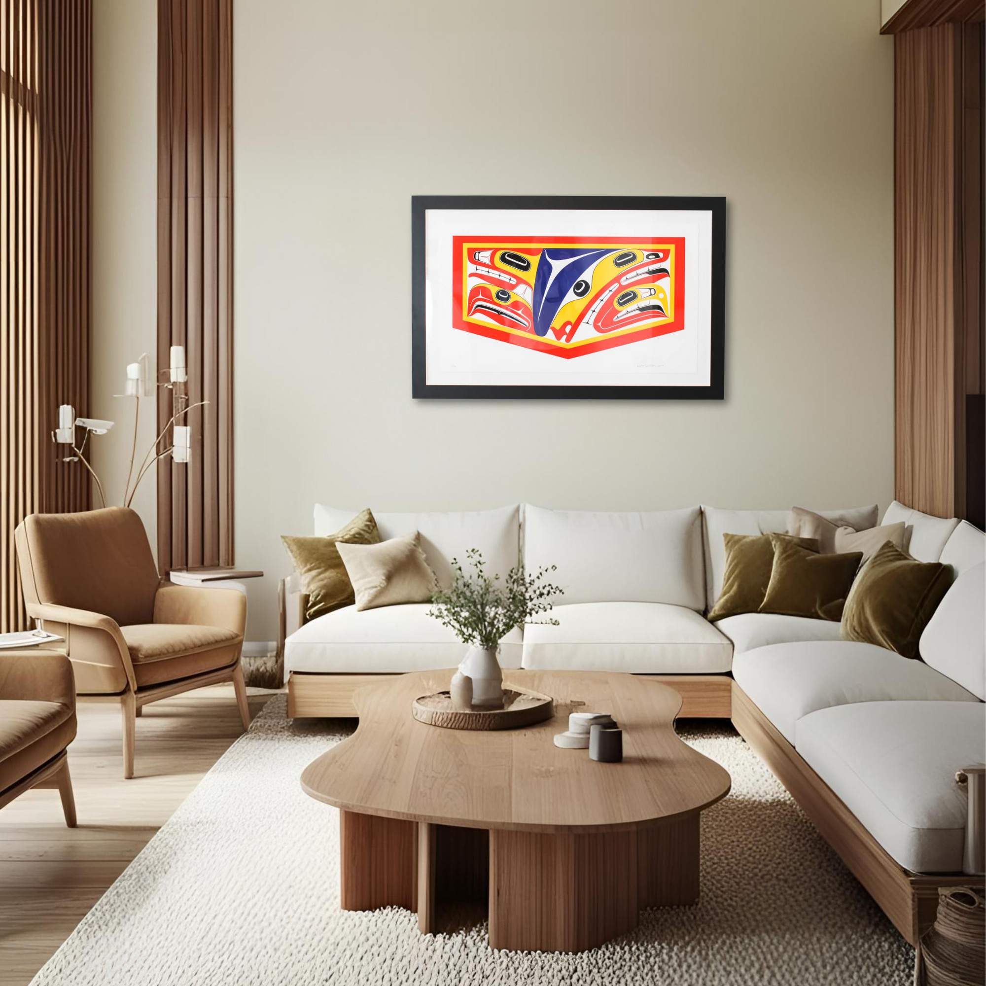 Supernatural beings in a modern interior design set up