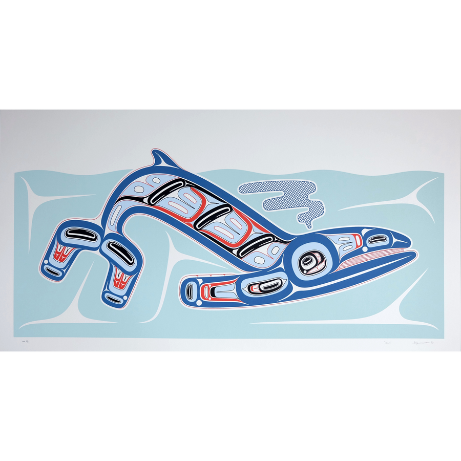 Whale Art by Indigenous Artists "Kun" (Whale)