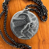Argillite wolf pendant by Melanie Russ