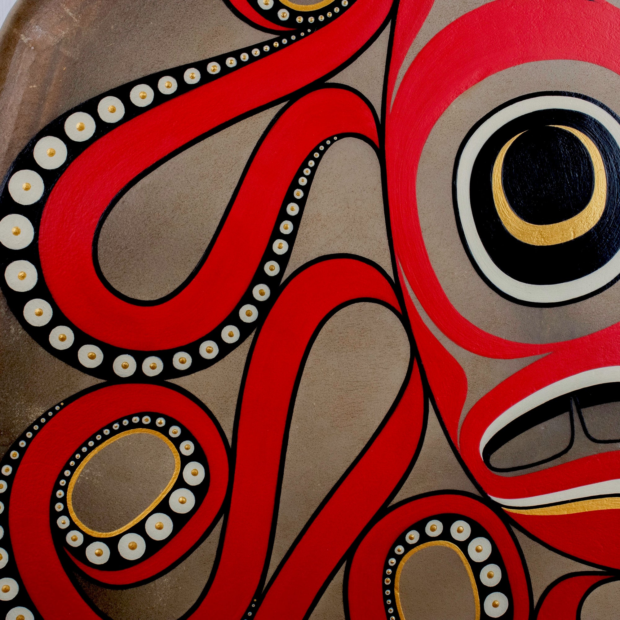 Close-up of octopus design