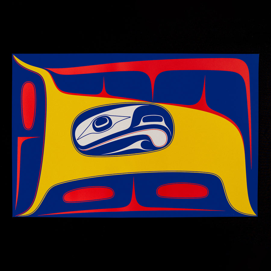 Bird in the Air by Robert Davidson, Haida (26.5 x 40 inches)
