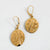 14K Gold Raven Earrings by James Sawyer (Haida)