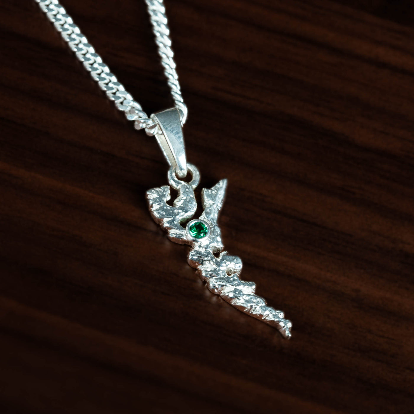 Haida Gwaii Pendant | Sterling Silver with Assorted Gemstones