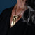 22k Gold Eagle Shield Pendant by Jesse Brillon (Haida)