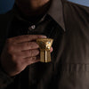 22k Gold Eagle Shield Pendant by Jesse Brillon (Haida)