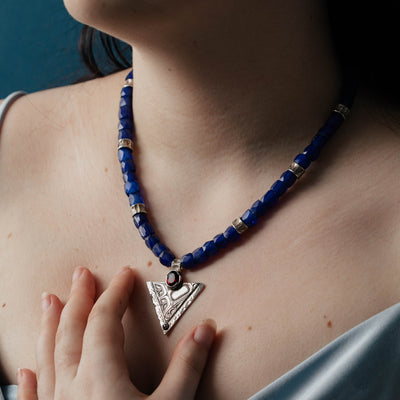 Hummingbird Necklace by Morgan Asoyuf, Ts'msyen Artist