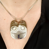 Sterling Silver Mouse Woman Pendant, by Danika Saunders (Nuxalk)
