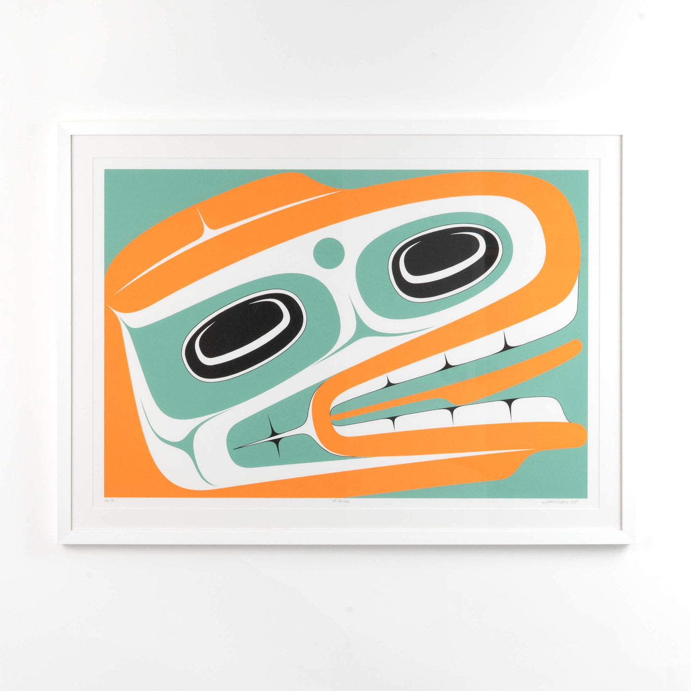Off The Hook Halibut | Fine Art Print | By Cori Yahl 'Aadas Savard | Haida Artist