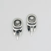 Sterling Silver Raven Wing Studs by Danika Saunders (Nuxalk)