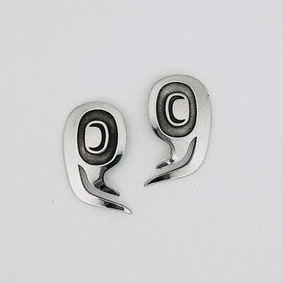 Sterling Silver Wolf Paw Studs By Danika Saunders (Nuxalk)