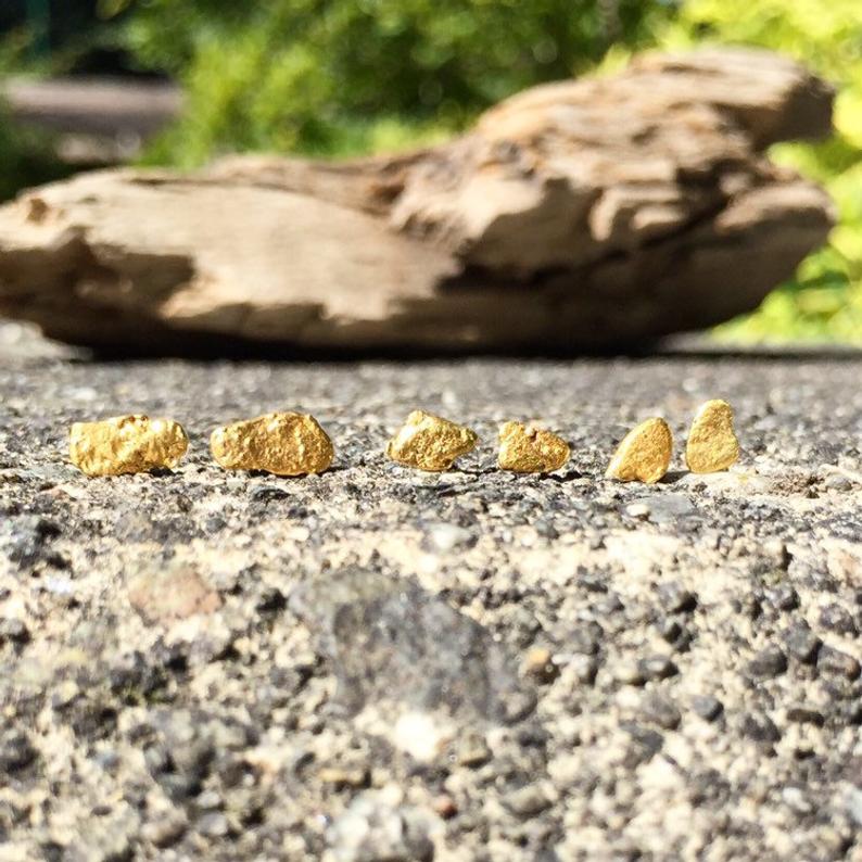 Natural Gold Nugget Jewelry from British Columbia Canada | Sold by Crystal Cabin