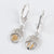 Gold Nugget Bear Paw Earrings