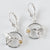 Gold Nugget Hummingbird Earrings