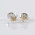 Gold Nugget Spider Stud Earrings