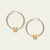 Gold Salmon Vertebrae with Large Gold Hoops by Morgan Asoyuf
