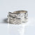 Narrow Silver Wolf Wrap Ring