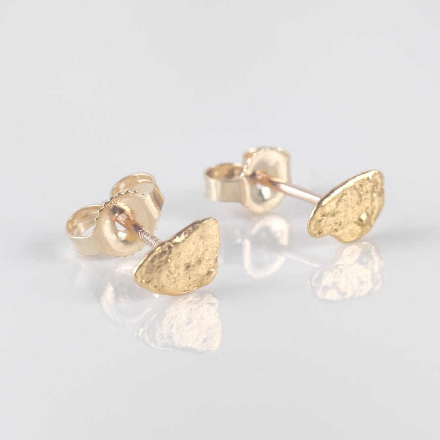 Gold Nugget Stud Earrings