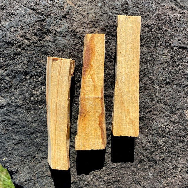 Palo santo is sacred wood used for smudging & energy cleansing. When burned its smoke emits a warm & citrus scent which promotes relaxing & mind-clearing benefits. We ship from British Columbia, Canada. Shop Crystal Cabin's selection of sage, sweetgrass & other smudging herbs. 