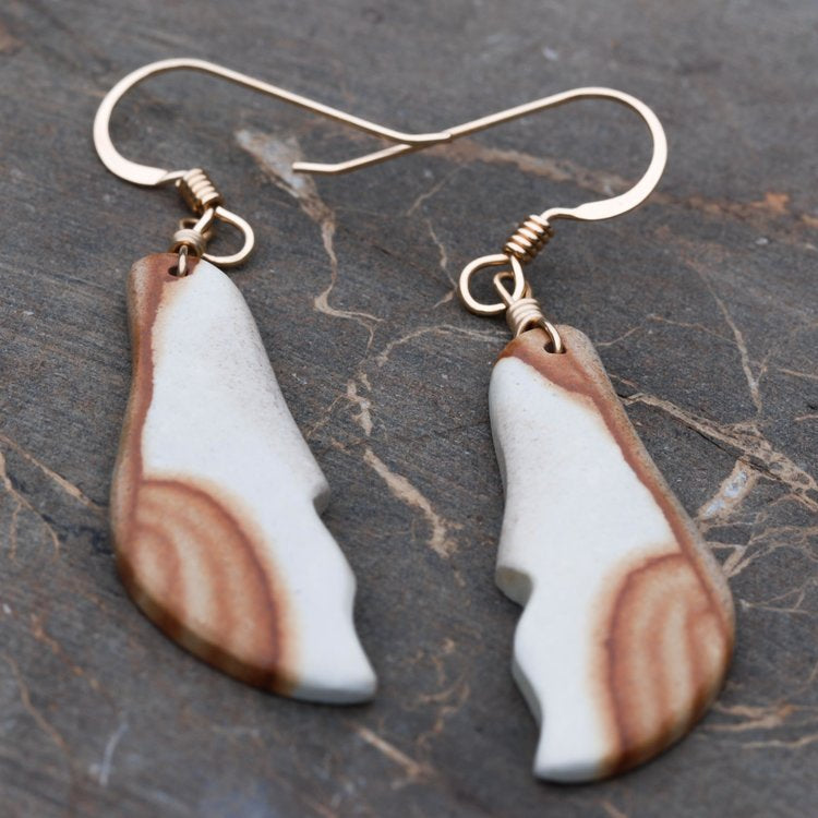 Canadian Rhyolite Crystals Stone Earrings