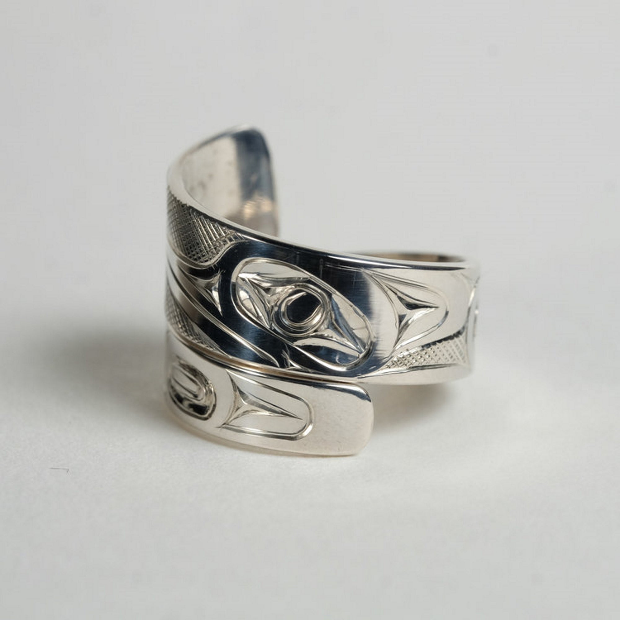 Indigenous Northwest Coast Native Haida Jewelry | Silver Hummingbird Ring | Sold by Crystal Cabin-1