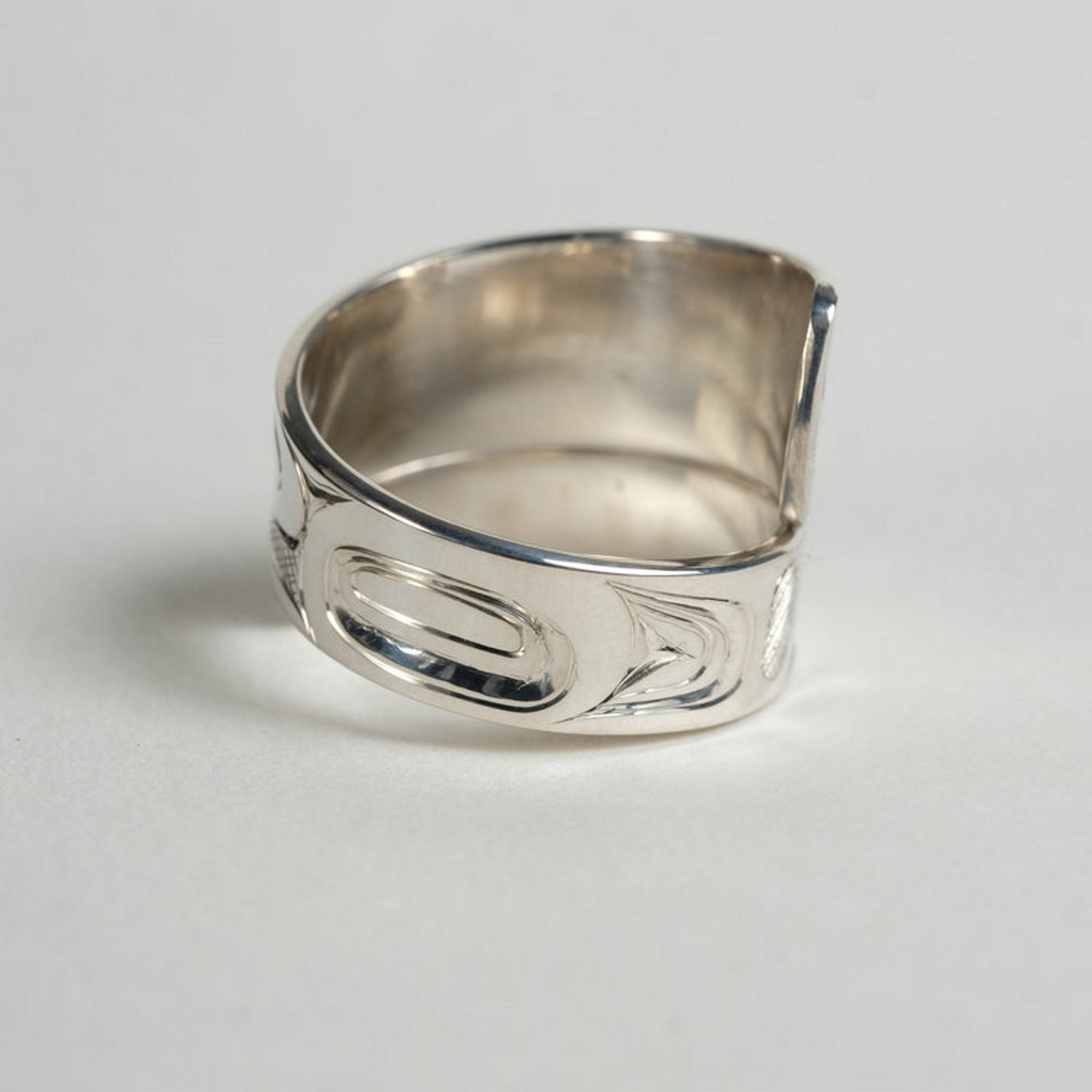 Indigenous Northwest Coast Native Haida Jewelry | Silver Hummingbird Ring | Sold by Crystal Cabin-1
