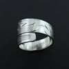 Silver Haida Wolf Wrap Ring