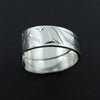 Silver Haida Wolf Wrap Ring