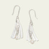 Mouse Woman Earrings, Silver, Dentalium & Pearl by Morgan Asoyuf. Sold by Crystal Cabin Gallery.