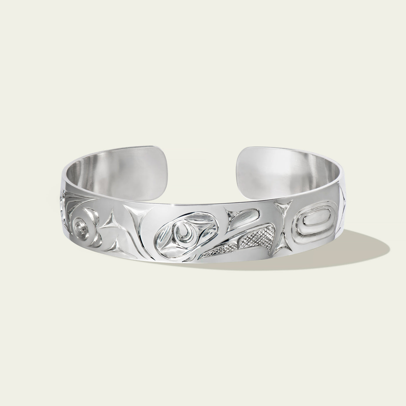 Sterling Silver Eagle Bracelet by James Sawyer (Haida)