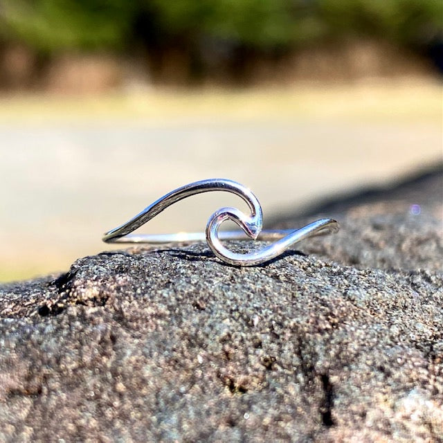 Sterling Silver Wave Ring