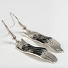 Silver Haida Raven Cutout Earrings