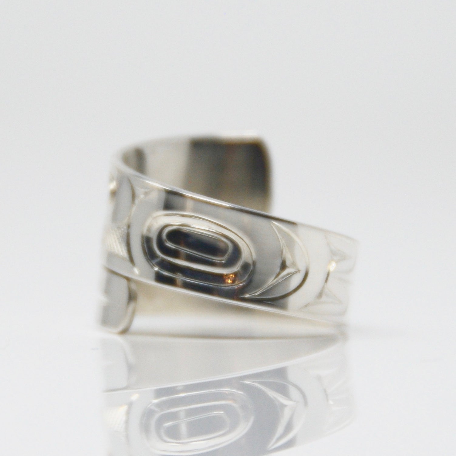 Silver Haida Eagle Wrap Ring