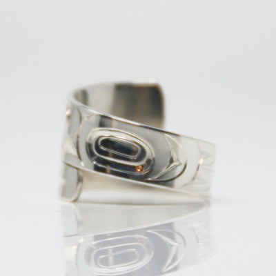 Silver Haida Eagle Wrap Ring