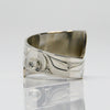 Silver Haida Wolf Wrap Ring